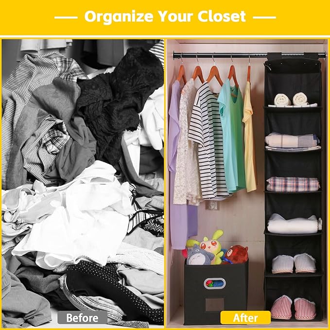 Closet Rod,17 to 82 Inch Adjustable Closet Rods for Hanging Clothes Heavy Duty Closet Hanging Rod Metal Black Closet Poles for Wardrobes