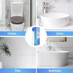 Pumice Stone Toilet Cleaner with Long Handle Pumice Stone Cleaner Rust and Grease Stain Clean Suitable for Toilet Bathroom Kitchen Sink BBQ 2 Handle and 10 Pumice Stones(Blue)