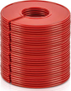 Sukh Baby Closet Dividers 30pcs - Plastic Clothes Organizer Shelf Tags Labels for Clothing Rack Wardrobe Store Warehouse Nursery Must Haves Boutique Supplies Sturdy Durable Flexible No Burrs (Red)