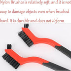 3pcs Nylon Cleaning Brushes Small Wire Brush Set for Cleaning Rust Removal in Holes