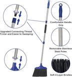 Kefanta 2 Pack Heavy Duty Broom Indoor/Outdoor Commercial Brooms Angle Broom 53 inches for Courtyard Garage Restaurant Lobby Patio Shop Home Kitchen Office Floor