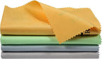 Hricane 4-Pack 12"x12" Guitar Cloths Ultrafine fiber suede Plush Polishing Cloths for Musical Instruments Premium Polishing & Cleaning Cloths for Guitar Violin Piano Clarinet Trumpet Sax Universal