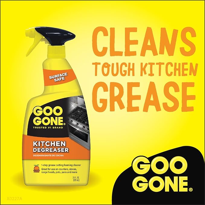 Goo Gone Kitchen Degreaser - Removes Kitchen Grease, Grime and Baked-on Food - 28 Fl. Oz.