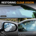 Glass Emulsion Cleaner,Glass Oil Film Cleaner,Roll-On Car Glass Emulsion Cleaner Cleaning Board, Removes OilFilm & Smudges, Improve Clarity for Safe Driving