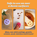 Scrub Daddy Cleaning Supplies Kit - Cif Floral Bundle - Includes Scrub Mommy Dish Sponges, Microfiber Towels, Kitchen Sink Caddy & Cif Cream All Purpose Cleaner, Pink Lilly (9 Count)