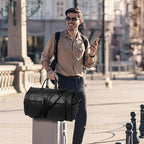 seyfocnia Convertible Travel Garment Bag,Carry on Garment Duffel Bag for Men Women - 2 in 1 Hanging Suitcase Suit Business Travel Bag