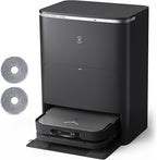 ECOVACS Robot Vacuum Cleaner DEEBOT X5 PRO Omni with All-in-one Station, 12.800Pa, ZeroTangle, TruEdge Adaptive Edge Mopping, 150℉ Hot Water Mop Washing, AINA 2.0 Intelligent Navigation