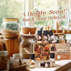 Autumn Spice Essential Oils Set, Fragrance Oil Gift Set for Oil Diffusers, Scented Oils for Soap Candle Making 6x10ml - Cinnamon, Nutmeg, Vanilla, Gingerbread, Pumpkin Pie Spice, and Cloves
