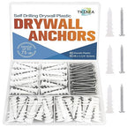 80 Pcs Self-Drilling Drywall Anchors - #8 x 1-1/4" Dry Wall Anchors and Screws Kit