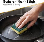 Kitchen Sponges for Washing Dishes, Non-Scratch Cellulose Dish Scrub Sponges, Cleaning Sponges for Household Use, Safe Cleaning Products, Kitchen Sponges Pack of 12, by Superio
