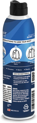 Faultless ReWear Dry Wash Spray for Clothing – Wrinkle Remover, Fabric Refresher Spray, Captures Odors – Like Dry Shampoo for Clothes: Fresh Look W/Out Laundry, 20oz