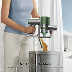 Cordless Stick Vacuum Cleaner - Lightweight Handheld Vacuum with Self Standing, Removable Battery with 45min Running Time, Anti-tangle Wireless Vacuum for Home Pet Hair/Hardwood Floor/Carpet GB
