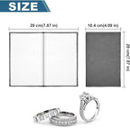 SEVENWELL Silver Polishing Cloth, Jewelry Cleaner Cloth for Sterling Silver Jewelry, Gold, Platinum, Silverware, Diamonds, Gemstones, Coins (20cm Dark Grey Silver Cloth)