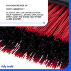 Large 24'' Multi-Surface Push Broom with Alloy Handle