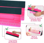 Wallpaper Smoothing Tool, Professional Vinyl Squeegee with Ruler Felt Squeegee for Vinyl Decals Sticker Paper Wallpaper Window Film Tools (12inch)