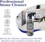 Granite & Quartz Cleaner, Safe & Powerful Granite Countertop Cleaner, Oil & Wax Free Quartz Countertop, Effective Stone Care & Cleaning, Ready-To-Use Refill Gallon