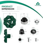 P-164KT-807 Complete Wall Hydrant Service Repair Kit for Prier P-164 Series Wall Hydrant Freezeless Faucet Repair Kit