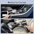 Mini Portable Vacuum Cleaner, Keyboard Wireless Handheld Vacuum with Brush Motor 4500PA High Power and TypeC, for Car,Office and Home Cleaning /V01/Black