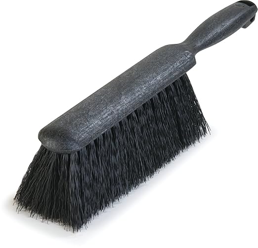 SPARTA Flo-Pac Counter, Bench Brush Bench Brush, Counter Brush with Polypropylene Block for Cleaning, 8 Inches, Black, (Pack of 12)