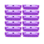SPARTA Multi-Level Tile Scrub Brush 12" Wide Brush Head, Heavy-Duty Tile Cleaning Brush with End Bristles for Commercial Tiles, Tubs and Floor, Plastic, 12 Inches, Purple, (Pack of 12)