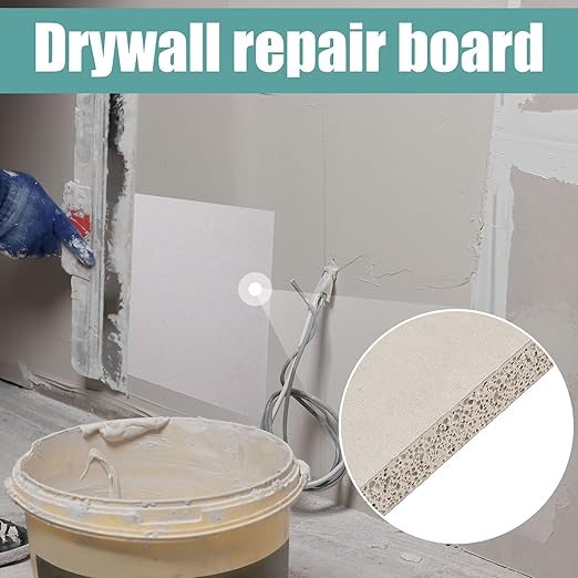Amylove Drywall Repair Panel Drywall Patch Panel for Wall Repair(4 Pieces,6" x 6" x 1/2")