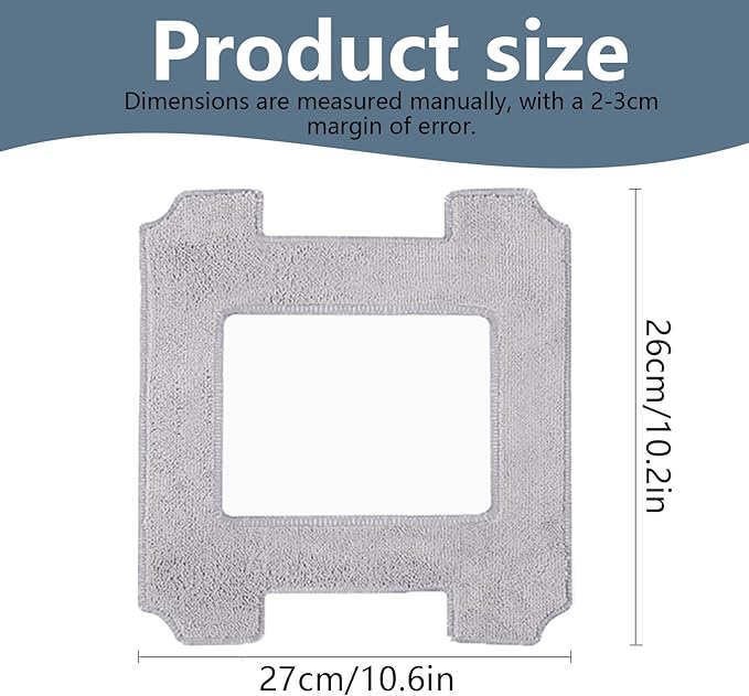 Cleaning Rag for Ecovacs Winbot W2 Omni, W1 Pro, W1 Window Vacuum Cleaner Robot, Washable and Reusable W2 Omni Mop Cloth W1 Mop Pad Accessories 9 Pcs