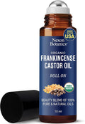 Organic Castor Oil and Frankincense Eye Roller 10 ml - Under Eye Puffiness & Fine Line Moisturizer - Lightweight Roll On - Nexon Botanics
