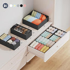 DIMJ Drawer Organizer Clothes Storage - 18 Pack Baby Dresser Organizer for Nursery, Foldable Closet Drawer Organizer Bins for Bedroom Organization, Fabric Storage Dividers for Socks, Underwears, Bras