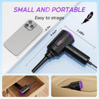 Electric Air Duster - Air Blower - Multi-Use Compressed Air Duster for Keyboard- Computer and PC - 5.74 oz Powerful Motor