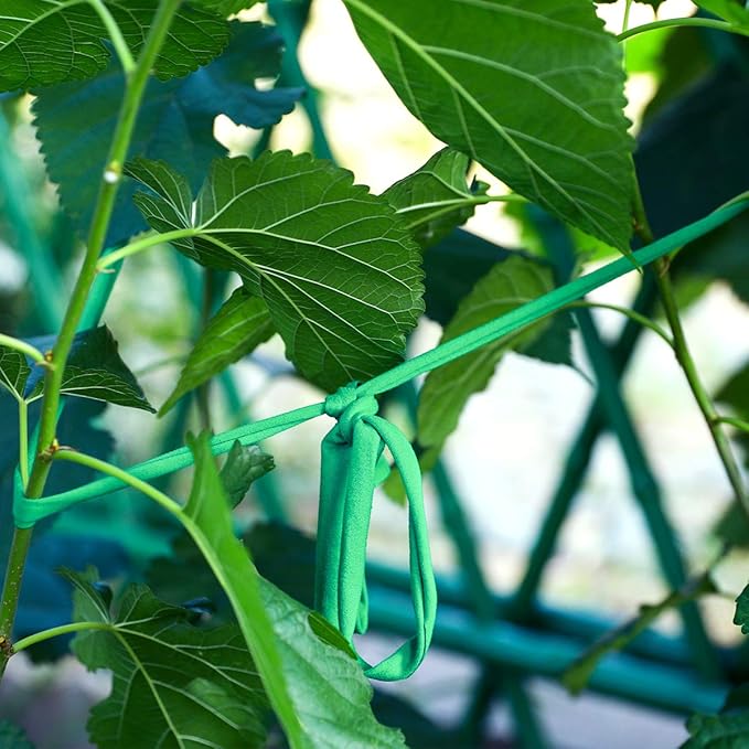 2 Pack Garden String, Green Garden Twine, Soft Ties for Smart Plants, Tree, Flowers, Stretchy Plant Supports for All Gardeners, Craft String (35M/Roll, 115FT)