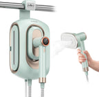 Newbealer 2In1 Pro Steam Station Iron, 1550W Turbo 3-level Steam & 3 Dry Heat Modes for Clothes, 30s Heat Up, 1.2L Detachable Tank, Auto-Off, Self Cleaning, Commercial-Grade for Home & Hotel (Green)