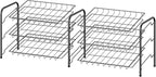 MOOACE Can Rack Organizer, 2 in 1 Can Storage Dispenser Holds up to 72 Cans, Can Organizer for Pantry Kitchen Cabinet, Black