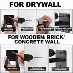 14 Inches Extra Large Garage Hooks, 4Pcs Heavy Duty Garage Wall Mount Organizer, Tool Hanger Long Utility Storage Hooks for Hanging Tire, Chair, Ladder, Garden Tools, Strollers and More