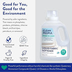 The Clean People Liquid Fabric Softener - Softens & Removes Static Cling - Vegan (100 Fl Oz, Fresh & Clean)
