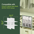 Furinno Cubicle 9-Compartment Bottle Storage Cube Organizer Insert (Does not fit IKEA Kallax Shelving), White