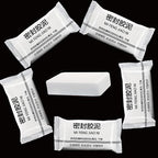 TIANKRYYDS 5-Pack White Seal Putty Waterproof Duct Seal Repair Sealing Clay, Quick Mending Mud for Drain Connection,Air Conditioning Hole, Wall Hole