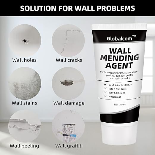Drywall Repair Kit, Spackle Wall Repair Kit Drywall Putty for Filling Holes and Creak Damage Drywall Patch Nail Hole Filler for Walls Quick and Easy Solution