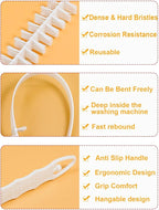 Washing Machine Cleaning Brush - 2 Pack Drum Washing Machine Brush Flexible Washing Machine Cleaner Brush No-Remove Front Load Washer Cleaner Brush for Washing Machine Washer Machine Cleaner Tools