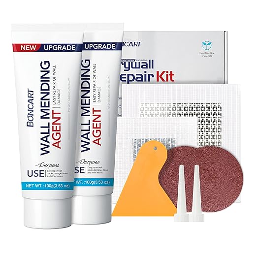 Spackle Wall Repair Kit, Drywall Repair Patch Kit,Wall Mending Agent Putty,Wall Repair Paste Plaster for Wall Crack/Nail Hole,Wall Repair Patch Kit with Scraper/Sandpaper