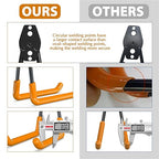 3-H Garage Wall Hooks 42 Pack, Heavy Duty Garage Hooks with Extra Welding Spots, Wall Mount Storage Organizer for Hanging Garden Lawn Tools, Ladder, Bike, WeedEater, Chair, Shovel, Blower (Orange)