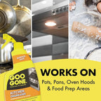 Goo Gone Foaming Kitchen Degreaser- Removes Baked-On Food, Grease, Splatter and Grime, 2 PACK 28 oz