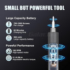 3.7V Electric Precision Screwdriver Set, 49 IN 1 Magnetic Storage Cordless Screwdriver with LED Display, 5 Torque Settings, Repair Tool Kit for Electronics Phone Laptop Watch (Grey)