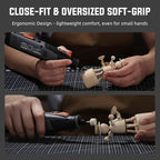 Katerk Cordless Rotary Tool, 4000mAh Battery, 6-Speed, 28000RPM, Rotary Tool Kit with 70 Accessories Light duty Engraving Pen for Sanding, Polishing, Drilling, Etching, Grinding, Wood Carving