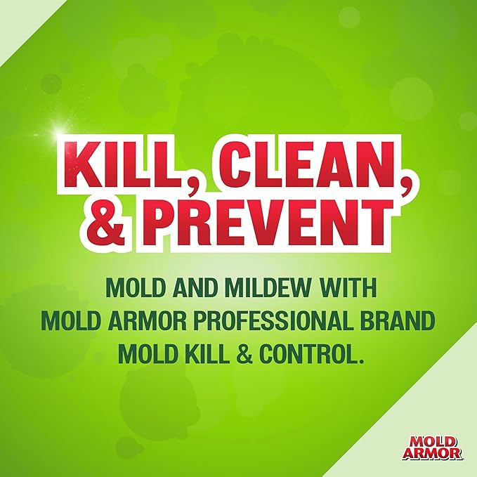 Mold Armor Professional Brand Mold Kill & Control Spray, 32 oz., Mold & Mildew Remover, Visible Results in Minutes, Eliminates Bacteria & Viruses