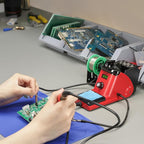 YIHUA 926 III 110W Soldering Iron Station Kit with LED Display, 2 Helping Hands, 3 Extra Iron Tips, 35g Lead-Free Solder, Solder Sucker, S/S Tweezers, °C/°F Conversion, Calibration & Sleep Features
