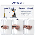 Wall Anchors, Drywall Anchors and Screws Kit #8 100PCS Self Drilling Drywall Anchor and Screws for Drywall, Sheetrock, Plaster Wall Hanging and Mounting 50-75lbs(50 Pairs)