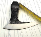 WHS201 Viking Axe Head, Custom Hand Forged Viking Axe Real Head, Tomahawk Viking Hatchet Beared Camping Axe Blade, 5160 HIGH Carbon Steel Blade, Viking Gift for Him - Christmas Gift (Ragnar)