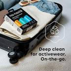 Nonaste Mini Travel Fresh Kit (3 Oz, Pack of 3) – TSA Approved Odor Eliminating Spray & Laundry Detergent Set Zen Fresh + Pure Clean – On-the-Go Odor Control for Travel, Gym & Outdoor Activities
