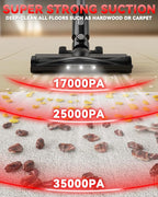 350W Cordless Vacuum Cleaner for Milwaukee M18 Battery, 35kPa Brushless Lightweight Stick Vacuum with 3 Mode Suction, 6 in 1 Stick Vacuum Cleaner with HEPA for Floor, Carpet, Car, Battery Not Included