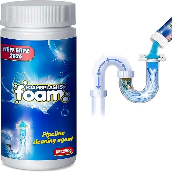 Wild Tornado Sink and Drain Cleaner, Pipeline Dredging Agent, Pipe dredging agent, Powerful Sink & Toilet Clog Remover, Powerful Version Cleaning for Kitchen & Bathroom Cleaning, 1PCS (Lavender)
